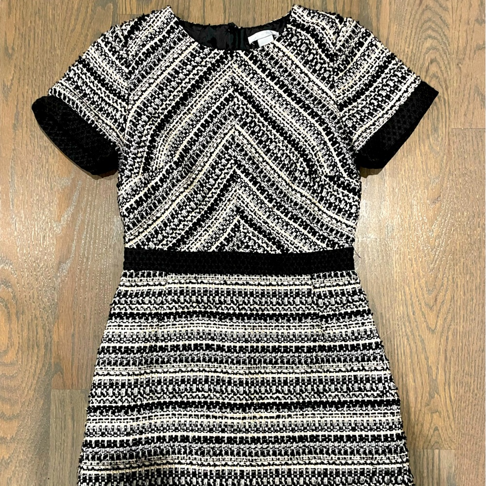 H&M Black, White & Gold Dress
